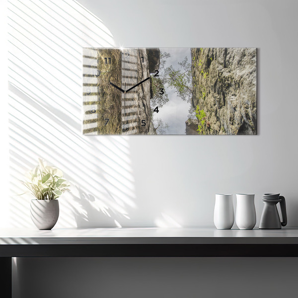 Horizontale Uhr Felsenstadt in der Tschechischen Republik