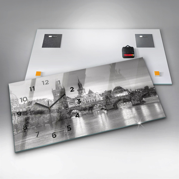 Horizontale Uhr Ansicht der Karlsbrücke Prag