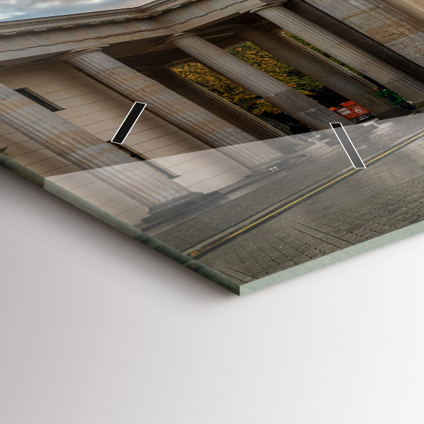 Horizontale Uhr mit motiv Brandenburger Tor in Berlin