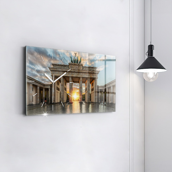 Horizontale Uhr mit motiv Brandenburger Tor in Berlin