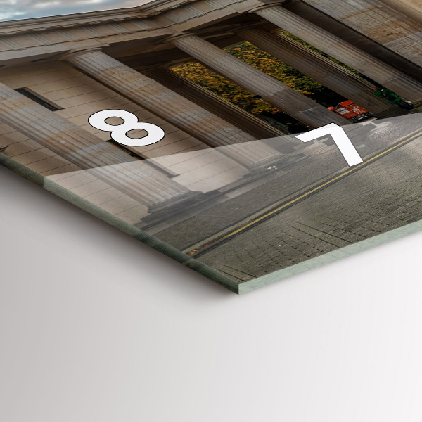 Horizontale Uhr mit motiv Brandenburger Tor in Berlin