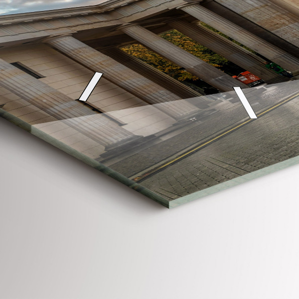 Horizontale Uhr mit motiv Brandenburger Tor in Berlin