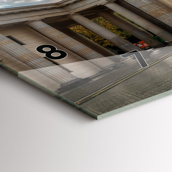 Horizontale Uhr mit motiv Brandenburger Tor in Berlin