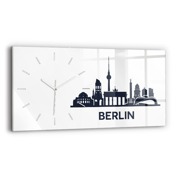 Horizontale Uhr mit motiv Illustration der Stadt Berlin