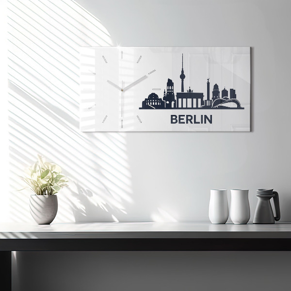 Horizontale Uhr mit motiv Illustration der Stadt Berlin