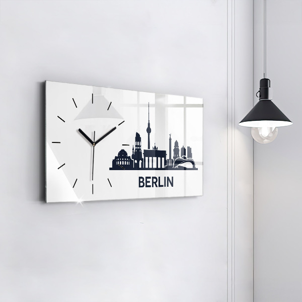 Horizontale Uhr mit motiv Illustration der Stadt Berlin
