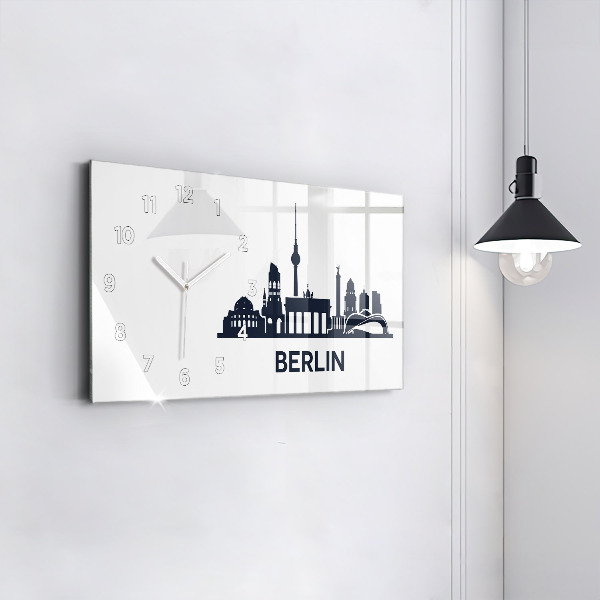 Horizontale Uhr mit motiv Illustration der Stadt Berlin