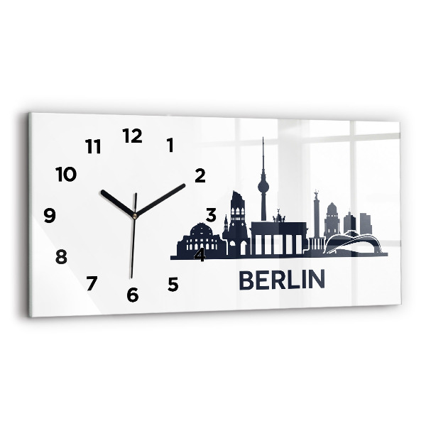 Horizontale Uhr mit motiv Illustration der Stadt Berlin
