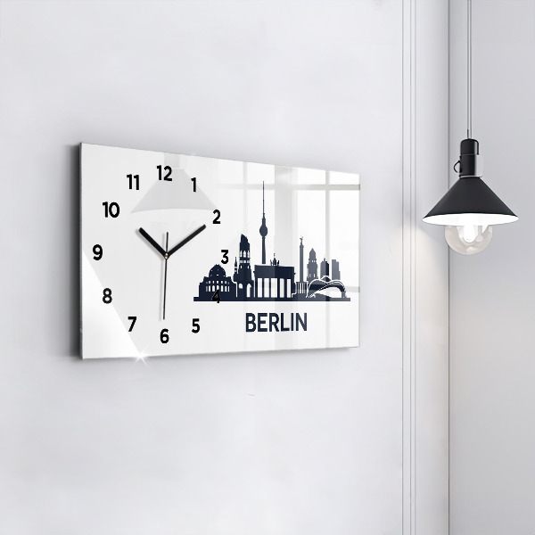 Horizontale Uhr mit motiv Illustration der Stadt Berlin