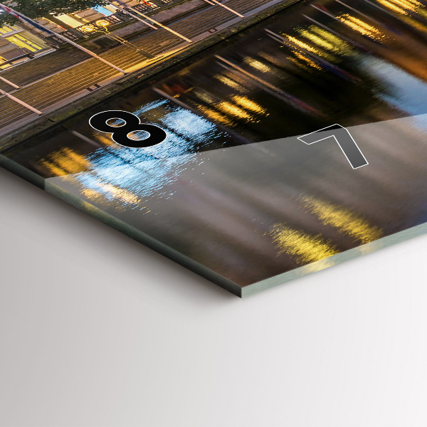 Horizontale Uhr mit motiv Hamburger Rathaus