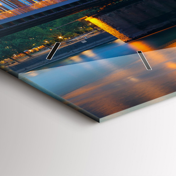 Horizontale Uhr mit motiv Ansicht des Rathauses