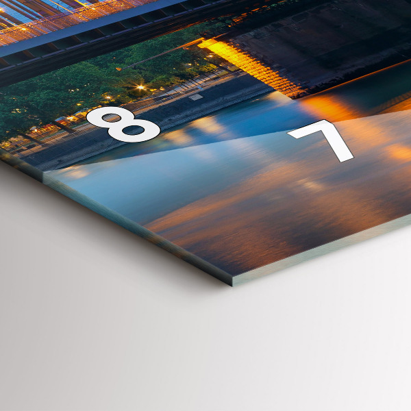 Horizontale Uhr mit motiv Ansicht des Rathauses