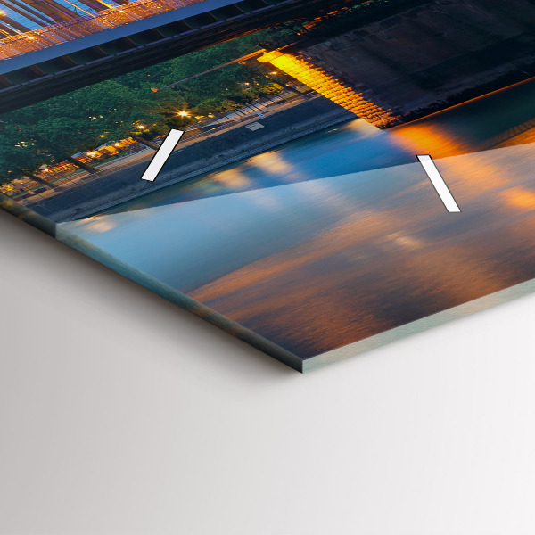 Horizontale Uhr mit motiv Ansicht des Rathauses