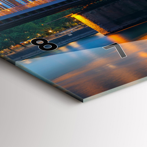 Horizontale Uhr mit motiv Ansicht des Rathauses