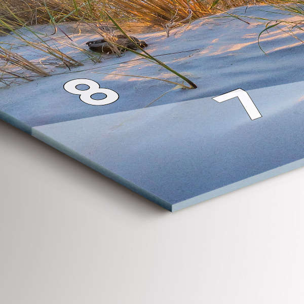 Horizontale Uhr mit motiv Sonnenuntergang über dem Meer