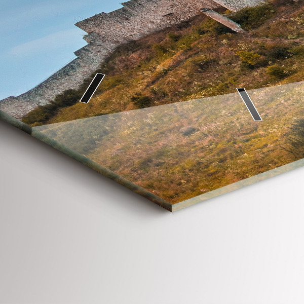 Horizontale Uhr mit motiv Zipser Burg in der Slowakei