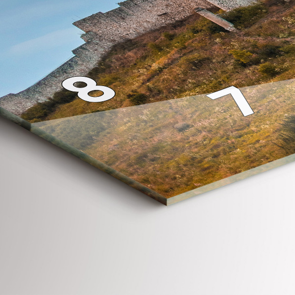 Horizontale Uhr mit motiv Zipser Burg in der Slowakei