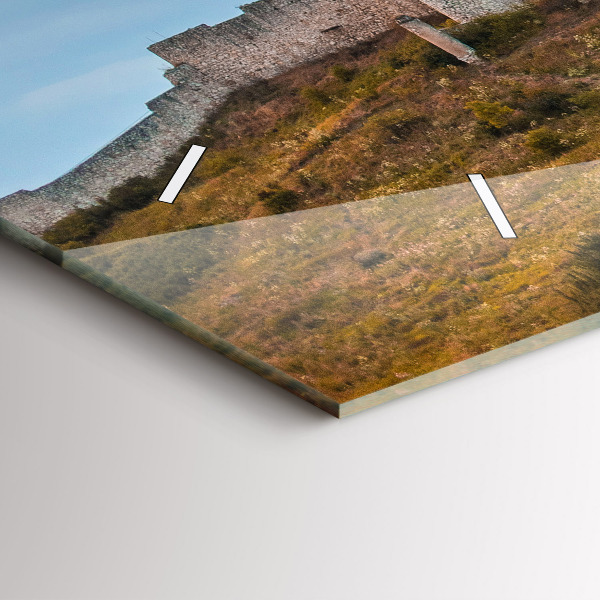 Horizontale Uhr mit motiv Zipser Burg in der Slowakei