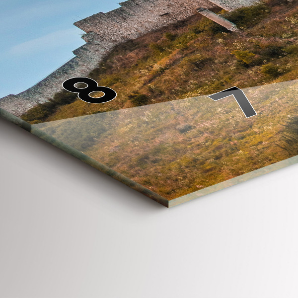 Horizontale Uhr mit motiv Zipser Burg in der Slowakei