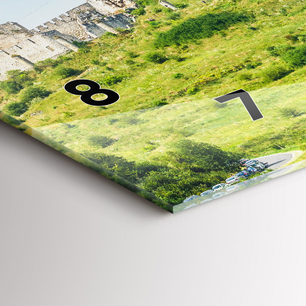 Horizontale Uhr Zipser Burg in der Slowakei