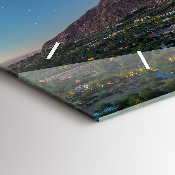 Horizontale Uhr mit motiv Berglandschaft