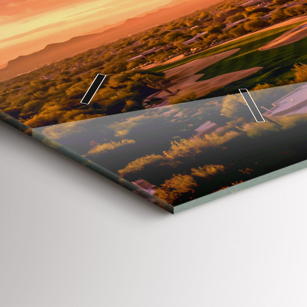 Horizontale Uhr mit motiv Sonnenuntergang im Norden von Scottsdale