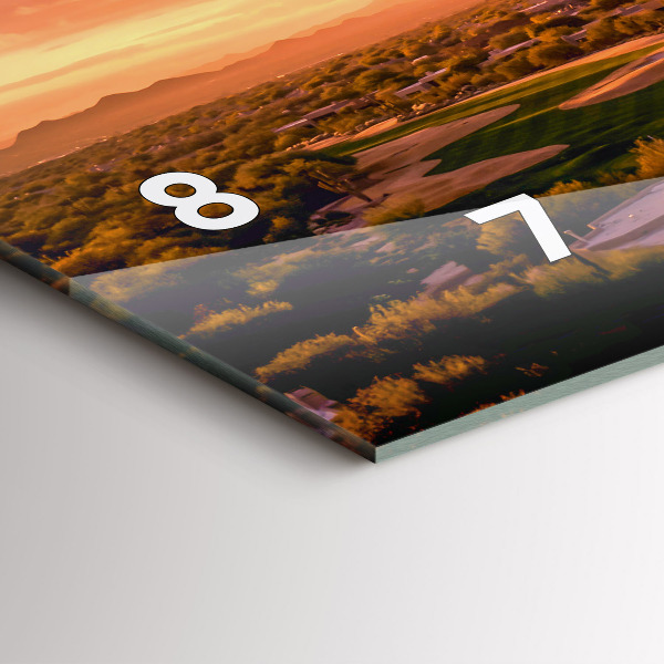 Horizontale Uhr mit motiv Sonnenuntergang im Norden von Scottsdale