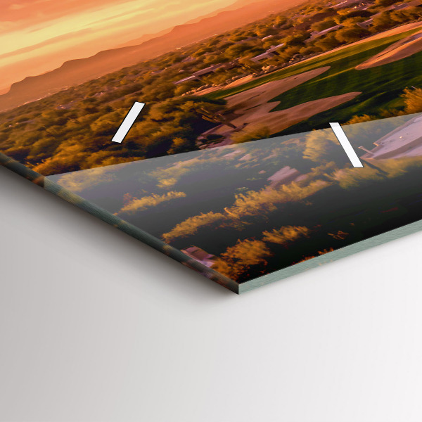 Horizontale Uhr mit motiv Sonnenuntergang im Norden von Scottsdale