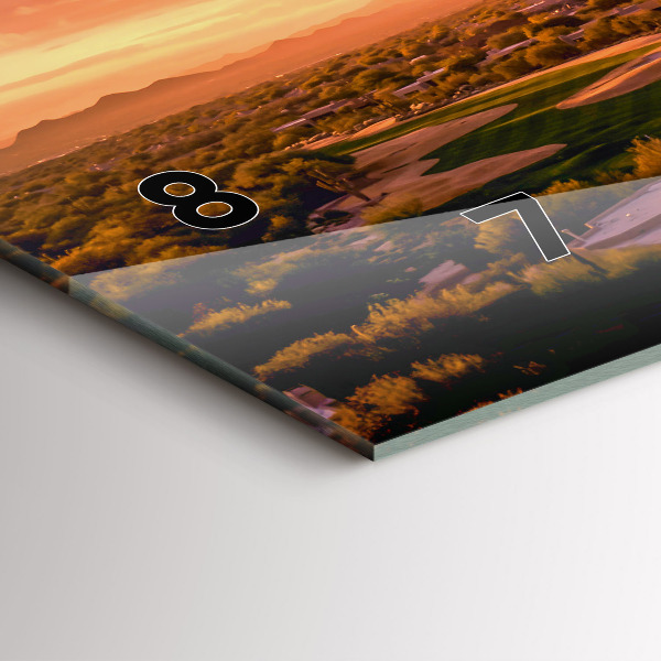 Horizontale Uhr mit motiv Sonnenuntergang im Norden von Scottsdale