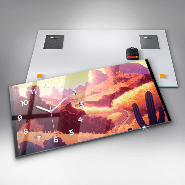 Horizontale Uhr Illustration der Wüste von Arizona