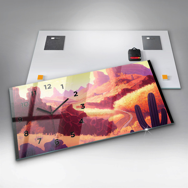 Horizontale Uhr Illustration der Wüste von Arizona