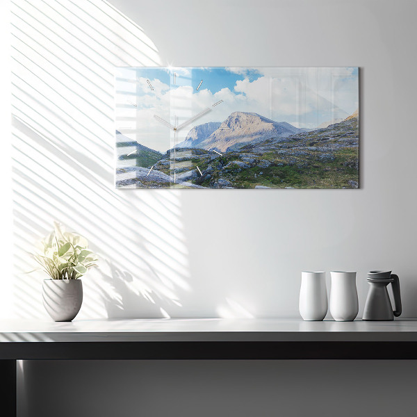 Horizontale Uhr mit motiv Felsige Landschaft