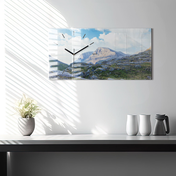 Horizontale Uhr mit motiv Felsige Landschaft