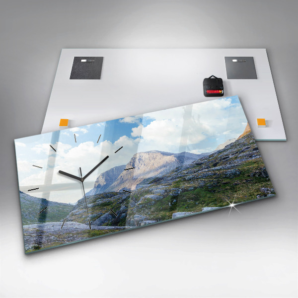 Horizontale Uhr mit motiv Felsige Landschaft
