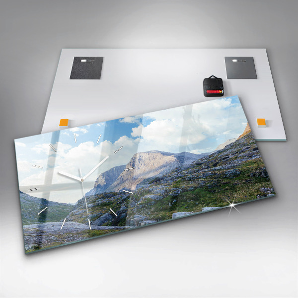Horizontale Uhr mit motiv Felsige Landschaft