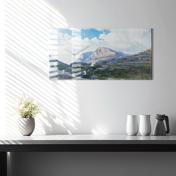 Horizontale Uhr mit motiv Felsige Landschaft