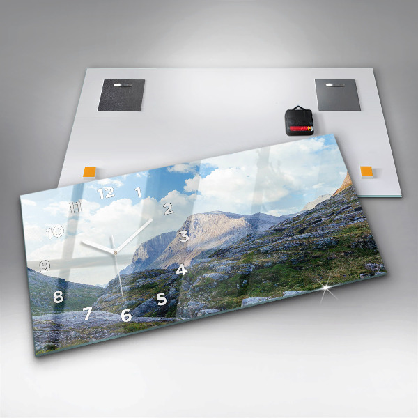 Horizontale Uhr mit motiv Felsige Landschaft