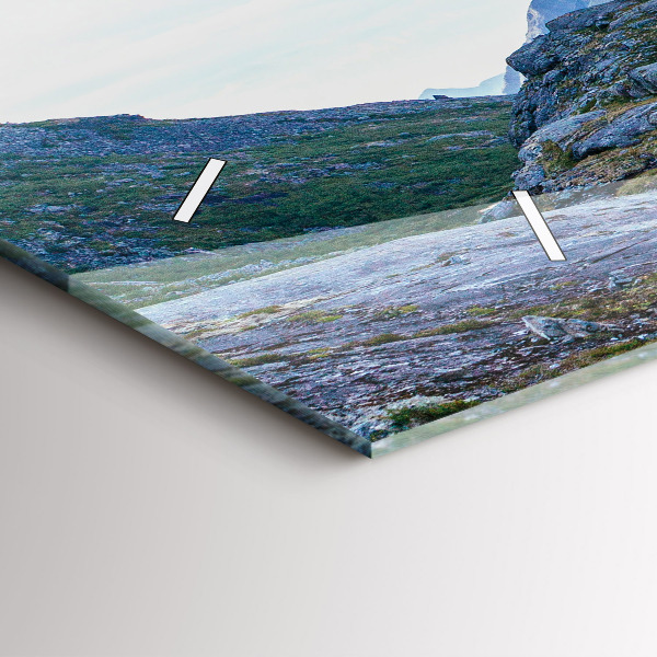 Horizontale Uhr mit motiv Felsige Landschaft