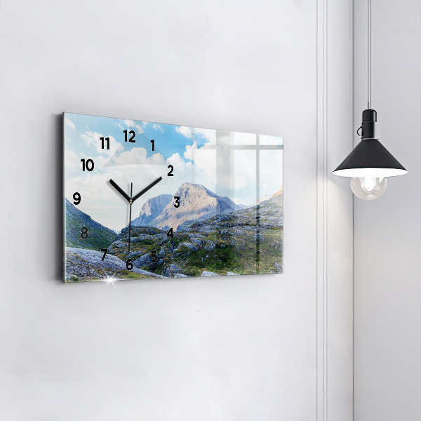 Horizontale Uhr mit motiv Felsige Landschaft