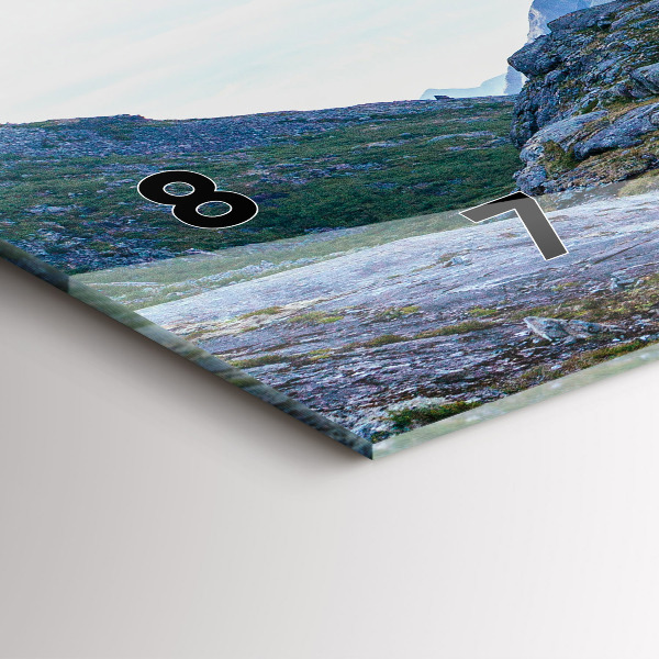 Horizontale Uhr mit motiv Felsige Landschaft