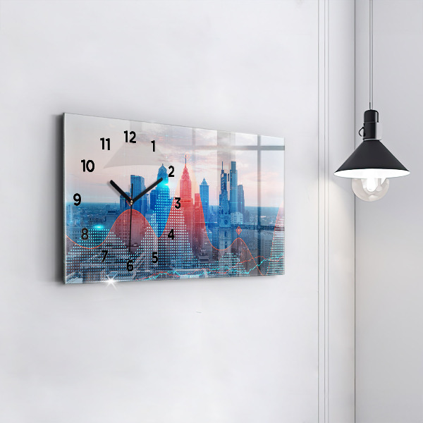 Horizontale Uhr Wolkenkratzer in Philadelphia