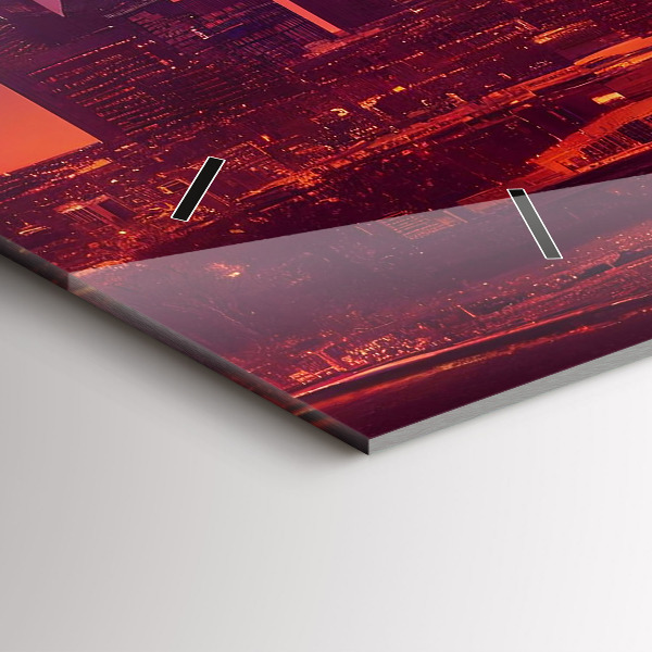 Horizontale Uhr Stadt bei Nacht in Philadelphia