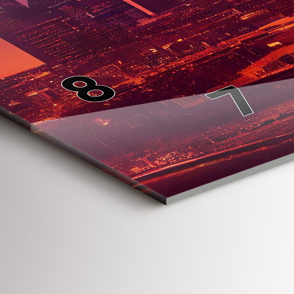 Horizontale Uhr Stadt bei Nacht in Philadelphia