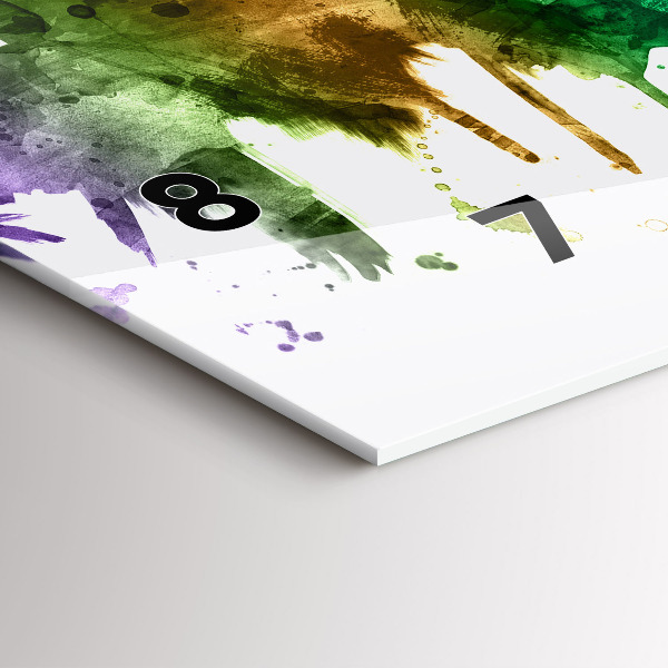 Horizontale Uhr Bunte Philadelphia