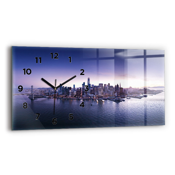 Horizontale Uhr mit motiv Ansicht von San Francisco