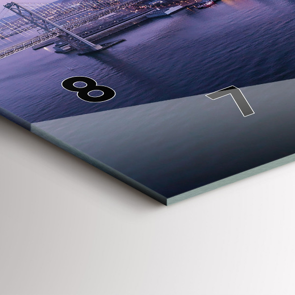 Horizontale Uhr mit motiv Ansicht von San Francisco