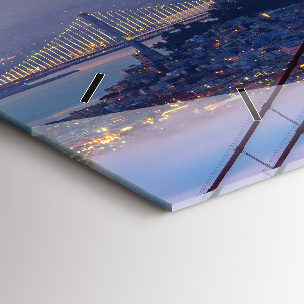 Horizontale Uhr mit motiv Brücke von San Francisco