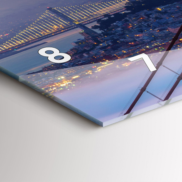 Horizontale Uhr mit motiv Brücke von San Francisco