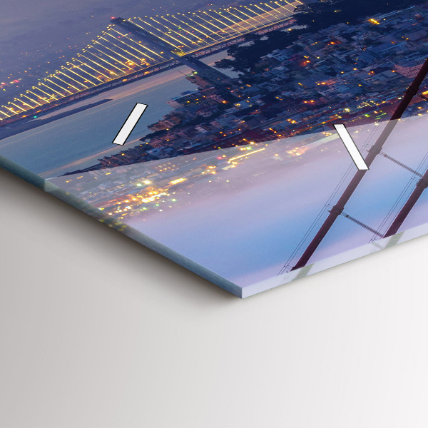 Horizontale Uhr mit motiv Brücke von San Francisco