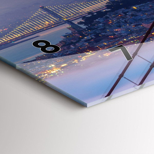 Horizontale Uhr mit motiv Brücke von San Francisco